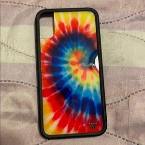 Tie dye iPhone X case